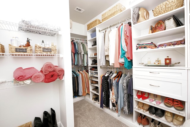 614 Red Fern Rd, Crestview, FL 32536 - spacious closet with carpet flooring