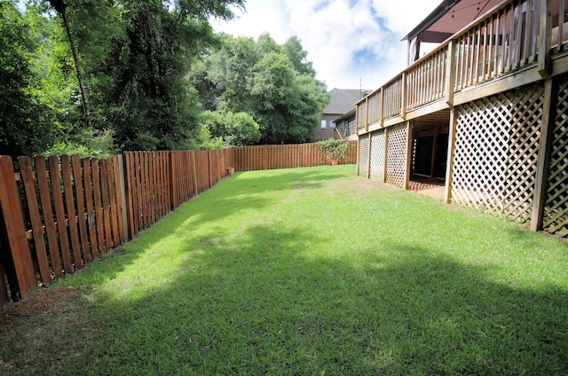 614 Red Fern Rd, Crestview, FL 32536 - view of yard featuring a wooden deck
