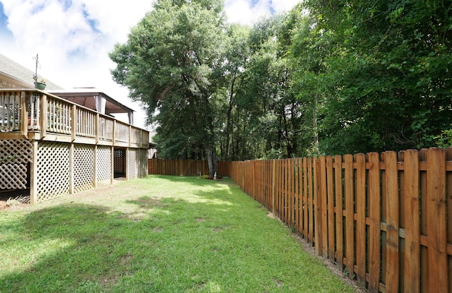 614 Red Fern Rd, Crestview, FL 32536 - view of yard featuring a wooden deck