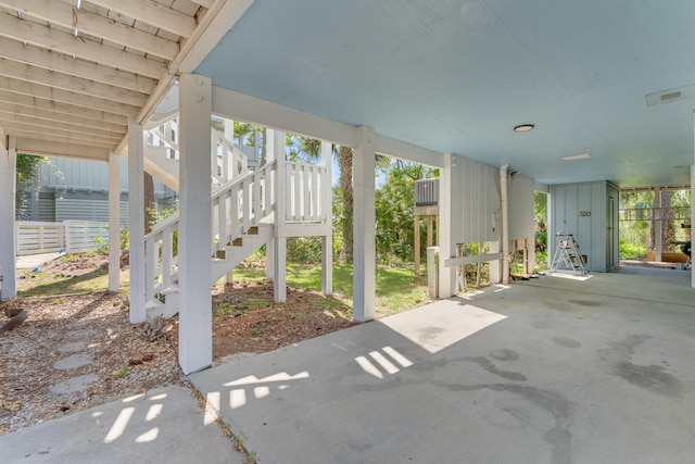 300 Cain Rd Unit 320, Panama City Beach, FL 32413 - view of patio / terrace with stairs