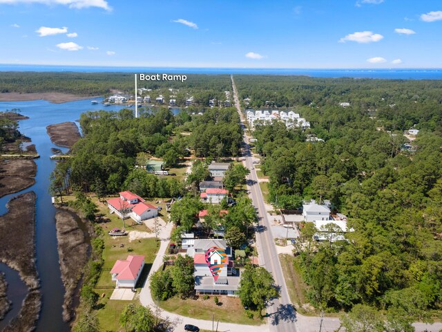 1429 N County Highway 393, Santa Rosa Beach, FL 32459 - bird's eye view featuring a water view and a view of trees