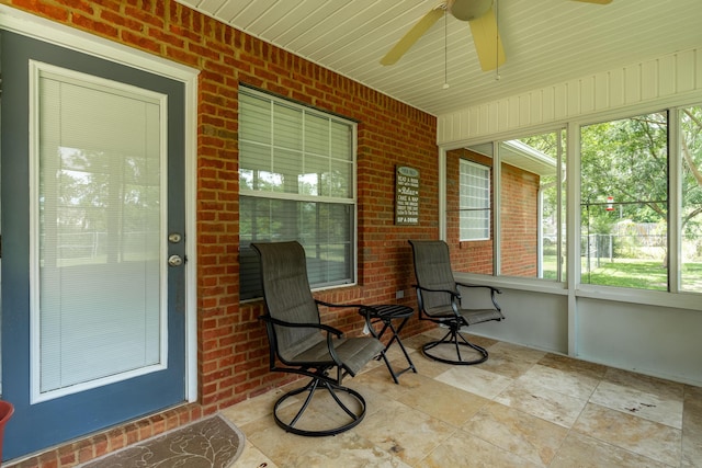 6100 Buck Ward Rd, Baker, FL 32531 - sunroom / solarium with a ceiling fan