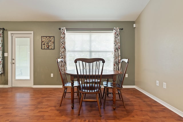 6100 Buck Ward Rd, Baker, FL 32531 - dining room with baseboards and wood finished floors