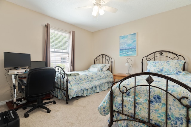 6100 Buck Ward Rd, Baker, FL 32531 - bedroom with carpet and ceiling fan
