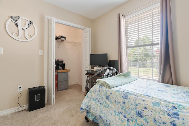 6100 Buck Ward Rd, Baker, FL 32531 - bedroom featuring baseboards, a closet, and light colored carpet