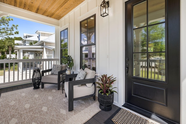 exterior space featuring a porch