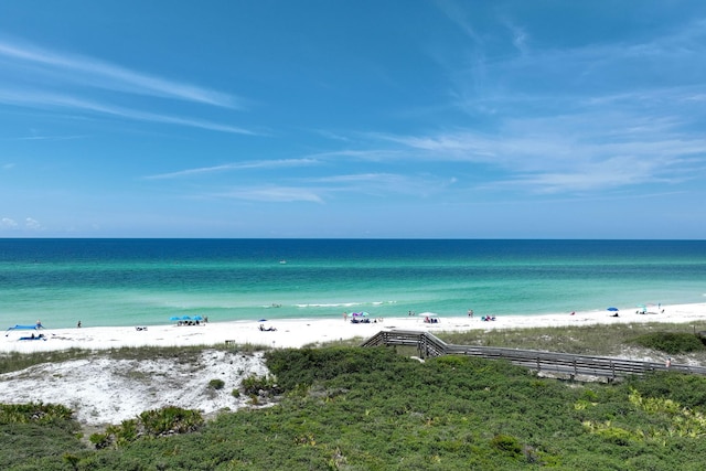 water view featuring a view of the beach