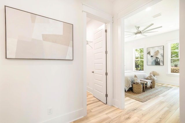174 Grande Pointe Cir, Inlet Beach, FL 32461 - hall with wood finished floors and baseboards
