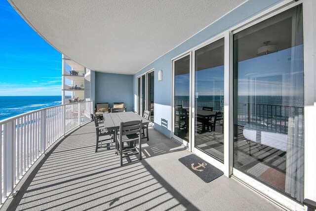 10519 Front Beach Rd Unit 1802B, Panama City Beach, FL 32407 - balcony featuring a water view