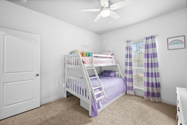 672 Alderberry Rd, Santa Rosa Beach, FL 32459 - carpeted bedroom featuring baseboards and ceiling fan