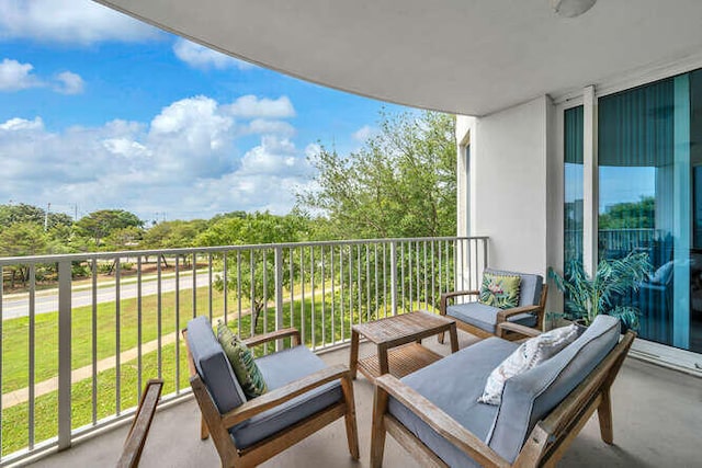 view of balcony