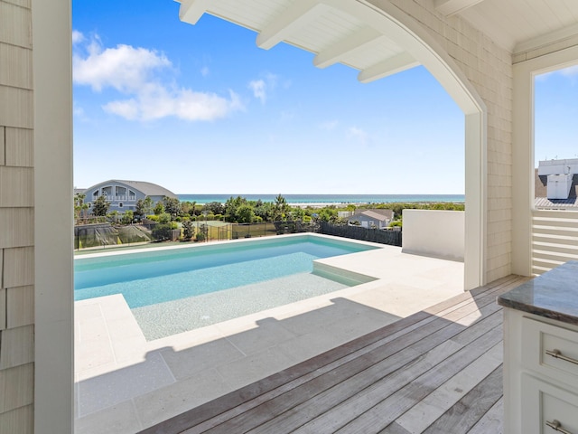 view of pool with a fenced in pool and a fenced backyard