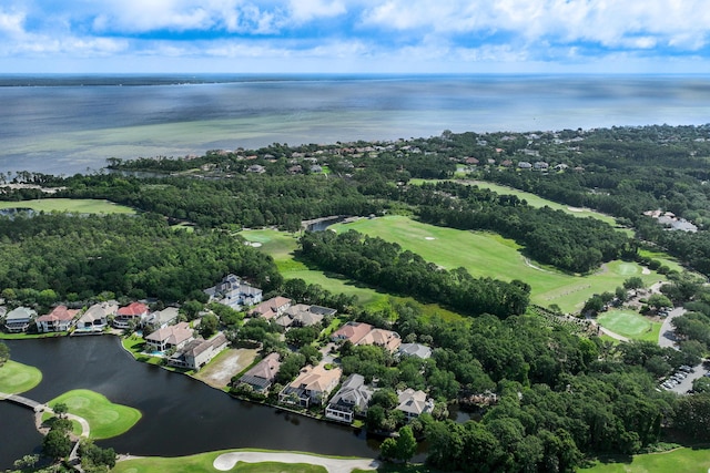 489 Regatta Bay Blvd, Destin, FL 32541 - aerial view of property and surrounding area featuring a local golf course, nearby suburban area, and a nearby body of water