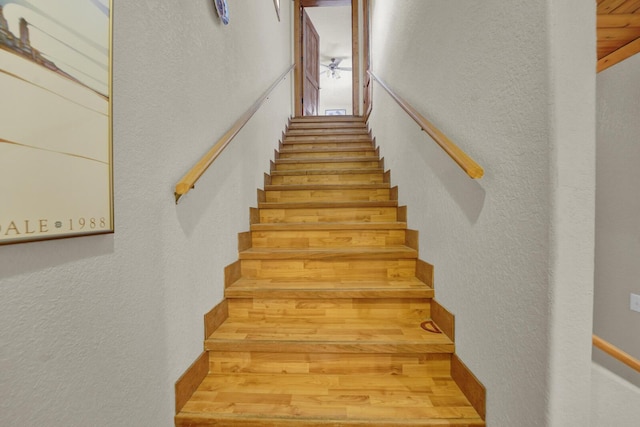 35 Blue Bayou Dr, Santa Rosa Beach, FL 32459 - stairs featuring a textured wall