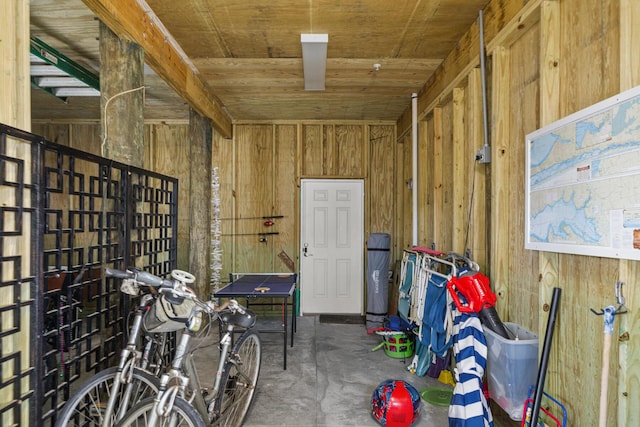 view of storage room