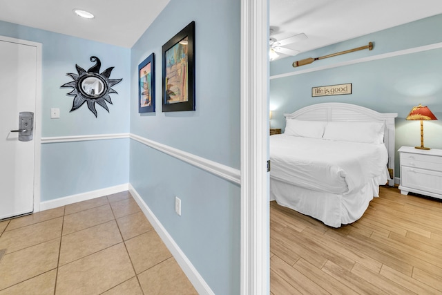 bedroom featuring baseboards