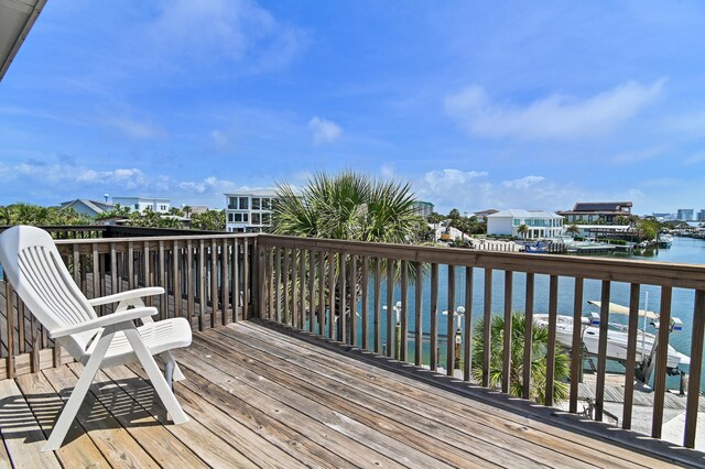 169 Durango Rd, Destin, FL 32541 - wooden deck featuring a water view