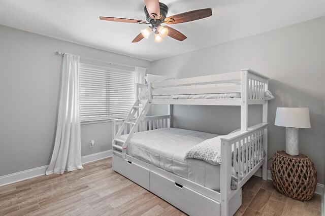 169 Durango Rd, Destin, FL 32541 - bedroom featuring baseboards, ceiling fan, and wood finished floors