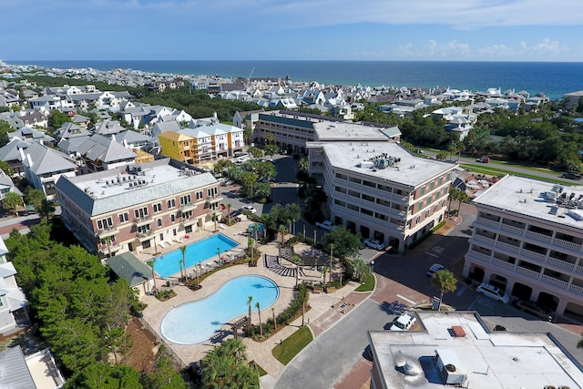 10343 E County Highway 30a Unit B233, Rosemary Beach, FL 32461 - drone / aerial view featuring a water view
