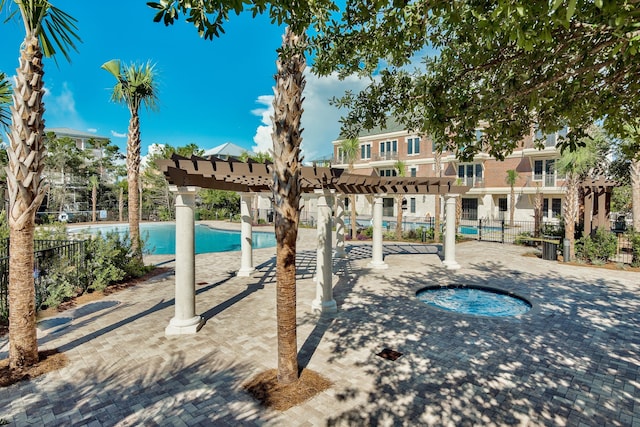10343 E County Highway 30a Unit B233, Rosemary Beach, FL 32461 - community pool featuring a pergola and fence