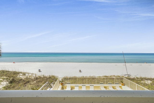 8601 Surf Dr Unit 14E, Panama City Beach, FL 32408 - water view featuring a view of the beach
