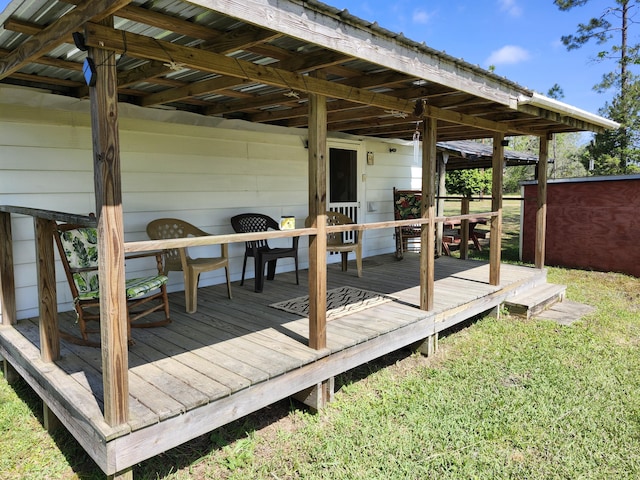 258 Briar Rd, Defuniak Springs, FL 32433 - deck with a yard