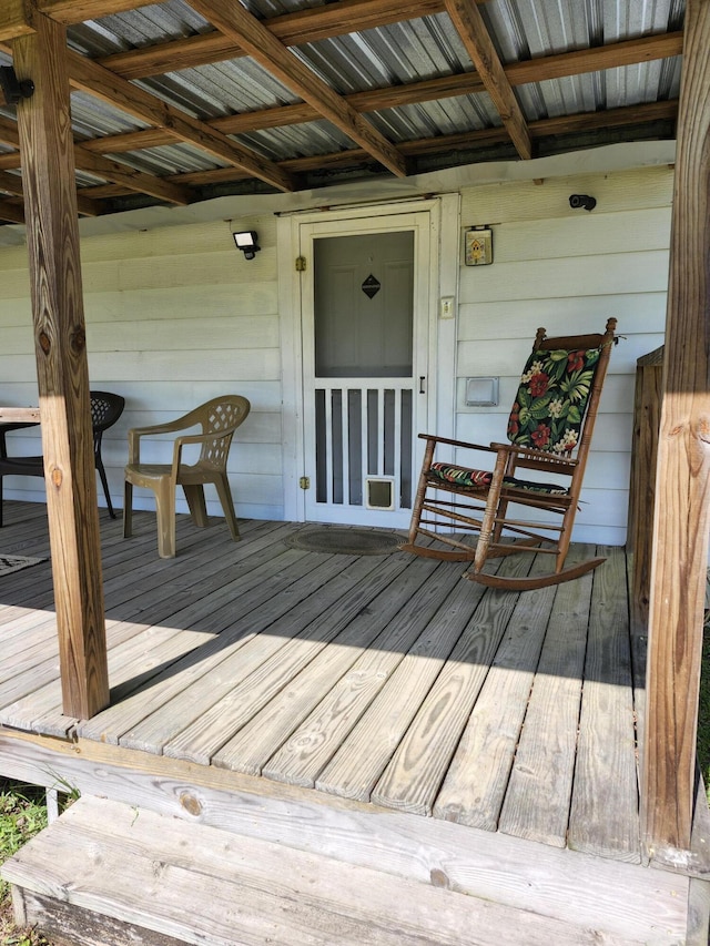 258 Briar Rd, Defuniak Springs, FL 32433 - deck featuring a porch