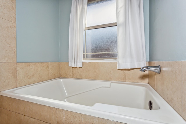 bathroom with a bath
