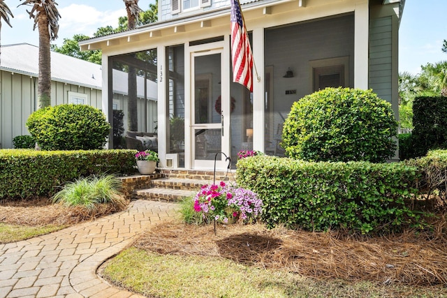 132 Carson Oaks Ln, Santa Rosa Beach, FL 32459 - property entrance featuring board and batten siding