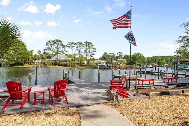 132 Carson Oaks Ln, Santa Rosa Beach, FL 32459 - dock area with boat lift and a water view
