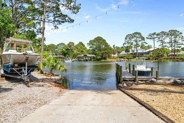 132 Carson Oaks Ln, Santa Rosa Beach, FL 32459 - dock area featuring a water view