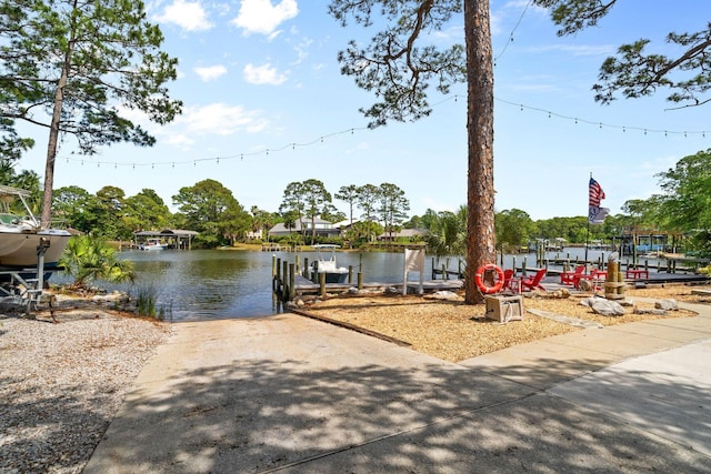 132 Carson Oaks Ln, Santa Rosa Beach, FL 32459 - dock area featuring a water view