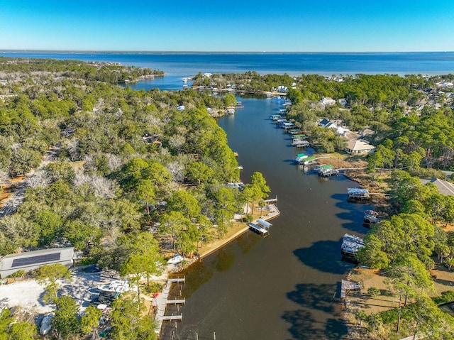 132 Carson Oaks Ln, Santa Rosa Beach, FL 32459 - bird's eye view featuring a water view