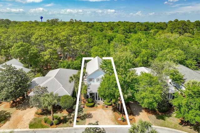 132 Carson Oaks Ln, Santa Rosa Beach, FL 32459 - drone / aerial view with a forest view