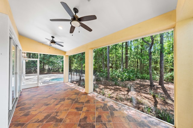 2928 Pine Valley Dr, Miramar Beach, FL 32550 - view of patio with a ceiling fan