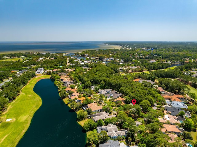 2928 Pine Valley Dr, Miramar Beach, FL 32550 - bird's eye view with a water view and a residential view