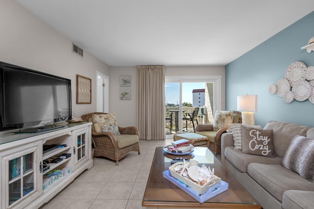 909 Santa Rosa Blvd Unit 241, Fort Walton Beach, FL 32548 - living area with light tile patterned flooring and visible vents