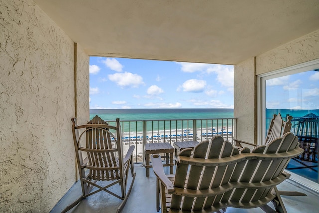 5801 Thomas Dr Unit 620, Panama City Beach, FL 32408 - balcony with a view of the beach and a water view