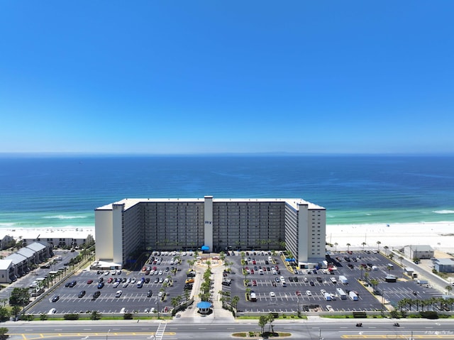 5801 Thomas Dr Unit 620, Panama City Beach, FL 32408 - drone / aerial view with a water view and a beach view