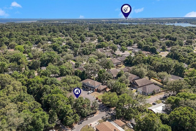 1901 Cottage Grove Ln Unit 1, Niceville, FL 32578 - aerial view of residential area featuring a heavily wooded area