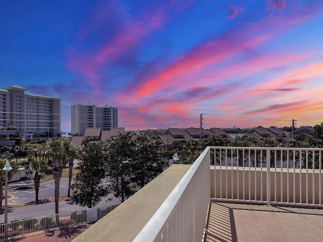 112 Seascape Dr Unit 310, Miramar Beach, FL 32550 - view of balcony at dusk