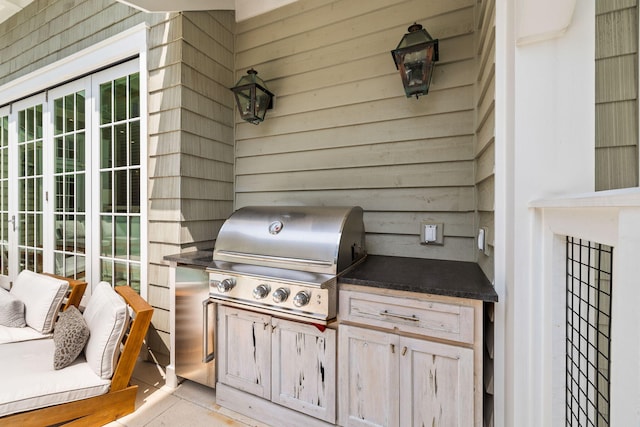28 Rainer Ln, Inlet Beach, FL 32461 - view of patio / terrace featuring exterior kitchen and a grill