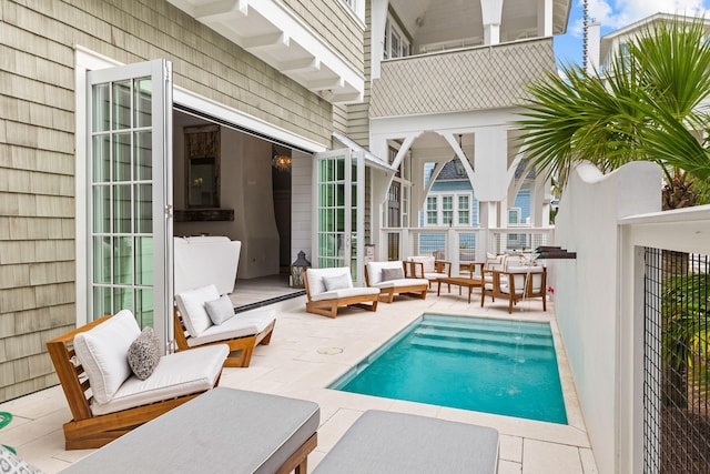 28 Rainer Ln, Inlet Beach, FL 32461 - pool featuring an outdoor hangout area and a patio