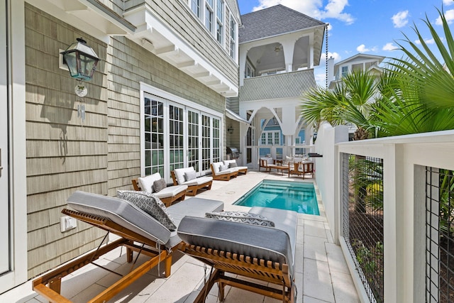 28 Rainer Ln, Inlet Beach, FL 32461 - exterior space featuring a patio and an outdoor living space