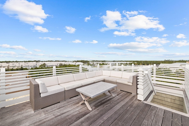 28 Rainer Ln, Inlet Beach, FL 32461 - deck featuring outdoor lounge area