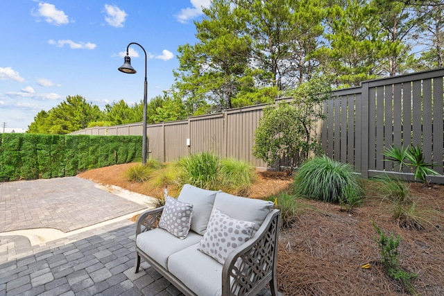 28 Rainer Ln, Inlet Beach, FL 32461 - view of patio / terrace with a fenced backyard