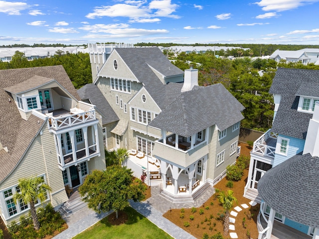28 Rainer Ln, Inlet Beach, FL 32461 - aerial view with a residential view