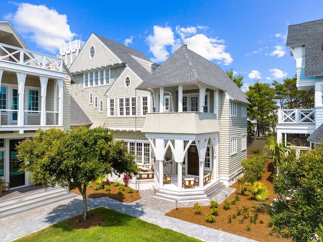 28 Rainer Ln, Inlet Beach, FL 32461 - view of front facade featuring roof with shingles
