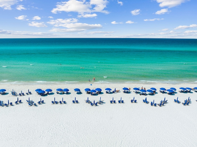 28 Rainer Ln, Inlet Beach, FL 32461 - drone / aerial view with a water view and a view of the beach