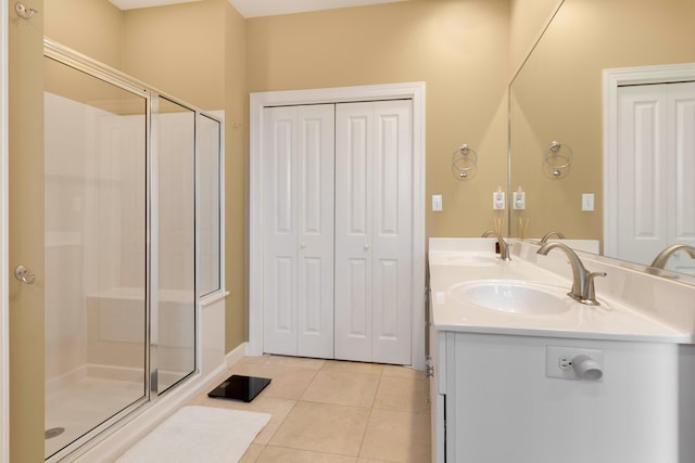 2021 Pine Island Cir, Miramar Beach, FL 32550 - full bathroom with a shower stall, a sink, and tile patterned flooring